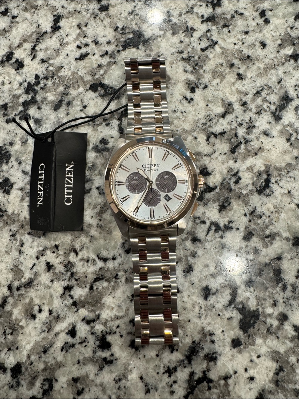 Citizen Men’s Two-Tone Chronograph Watch - Silver & Rose Gold